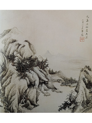 王翚 《仙岩飞瀑》