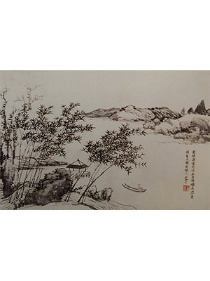 王翚 《江湖渔翁》卷