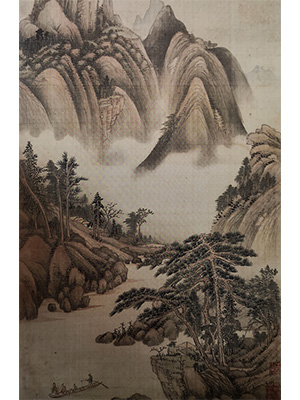 王翚 《嶂江泛舟图》