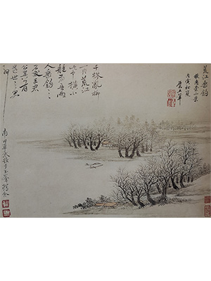 王翚 《荒江垂钓》