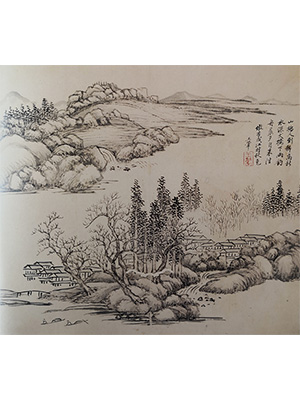王翚 《江村秋色》