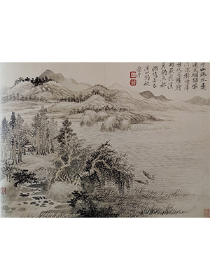 王翚 《平山深水远连天》