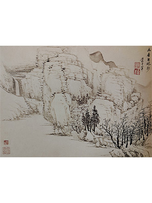 王翚 《幽居出林梢》