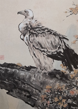 徐悲鸿 《高原鹫》