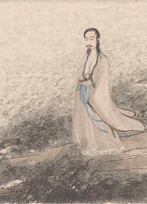 傅抱石 《屈原》