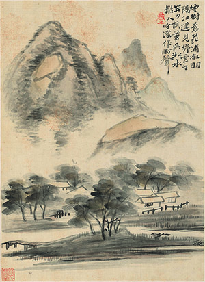 华嵒 《吴淞雨声》