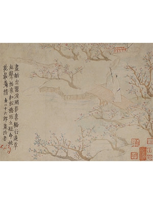 金农 《画舫空留波照影》