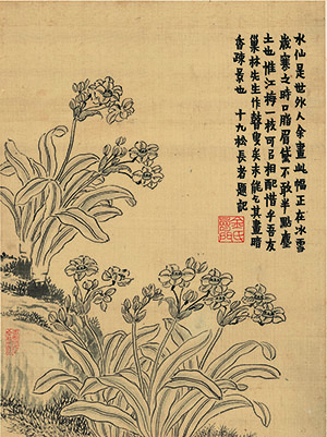 金农 《水仙花》
