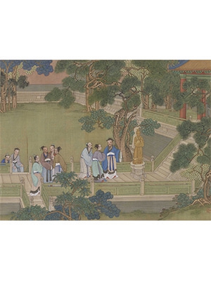 冷枚 《三缄其口》