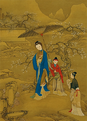 冷枚 《雪艳图》