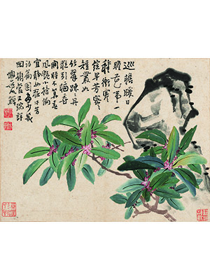 李鱓 《花石图》
