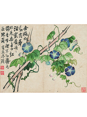 李鱓 《牵牛花》