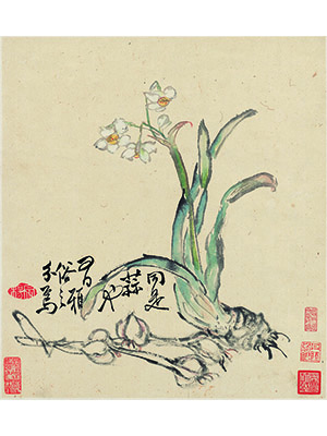 李鱓 《水仙》