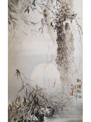 高剑父 《柳塘秋雨》