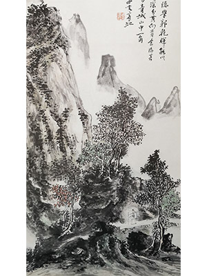 黄宾虹 《青城山中》