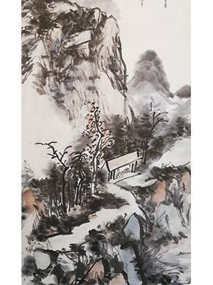 黄宾虹 《溪山深处》