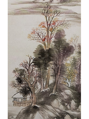 胡公寿 《水阁联吟》