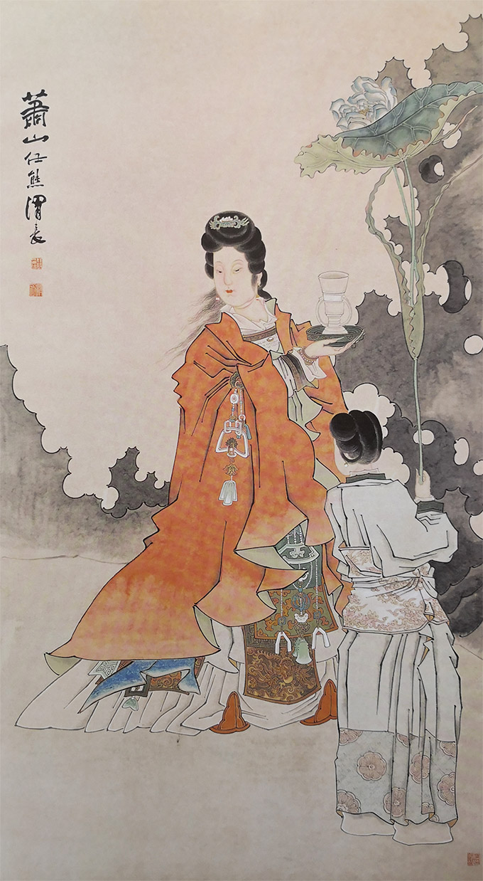 任熊 《仕女上寿图》