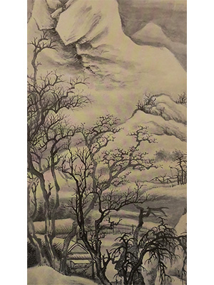 金城 《雪景山水》