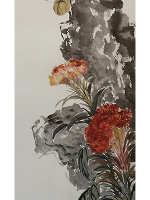 金城 《鸡冠花》