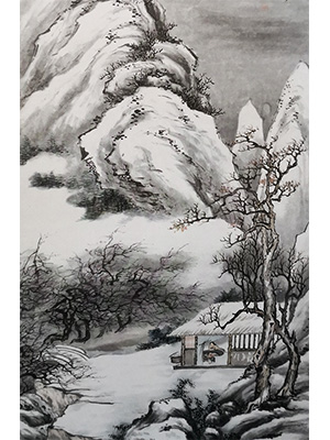 金城《山居雪后》