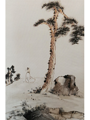 陈半丁 《梅福图》