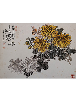 陈半丁 《菊花》