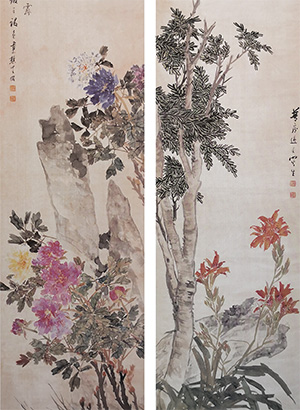 朱偁 《花卉屏风十二帧》