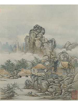 陈枚 《冬园石秀》