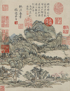 王原祁 《桃园春昼》