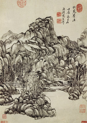 王原祁 《林峦幽居》