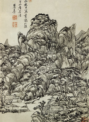 王原祁 《夏日山居》
