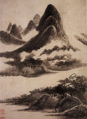 吴历 《云山空蒙》