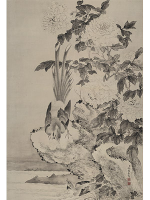 徐扬 《牡丹山鹧图》