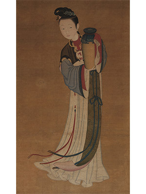 佚名 《执瓶仕女》