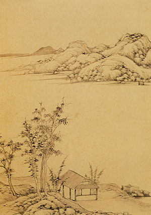 董其昌 《石矶问茅舍》