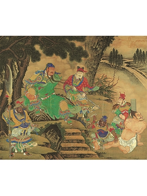 商喜 《关羽擒将》