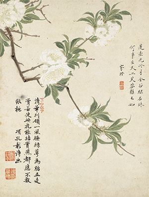 项圣谟 《银色桃花》