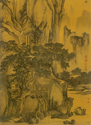 唐寅 《山路松声》