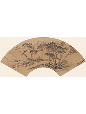 文征明 《春舟野泊》