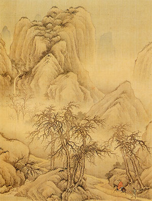 佚名 《寒山归骑》