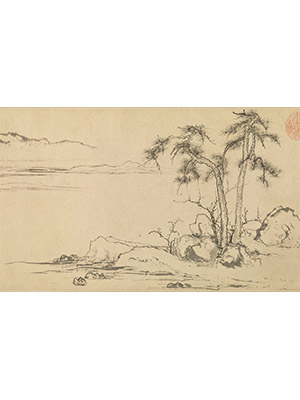 赵孟頫 《双松平远图卷》