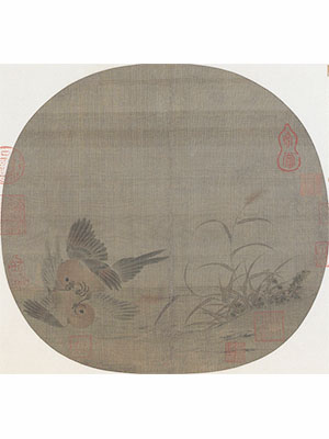 宋人佚名 《斗雀图》