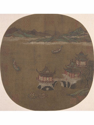 李昭道 《龙舟竞渡》