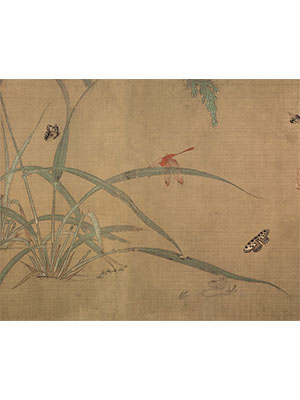 吴炳嘉 《禾草虫图》