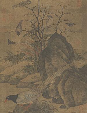 黄居寀 《山鹧棘雀图》