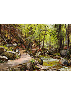 Peder Mork Monsted 《林中小溪》