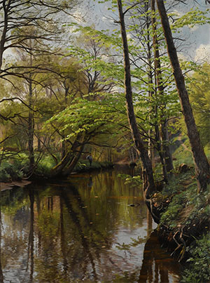 Peder Mork Monsted 《疏林溪影》