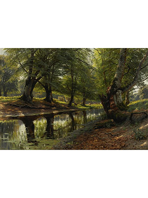 Peder Mork Monsted 《巨树浅溪》