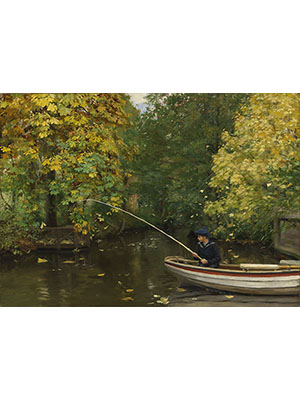 Peder Mork Monsted 《林溪垂钓》